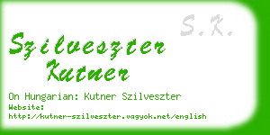 szilveszter kutner business card